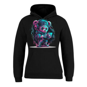 cool funky spaint splash retro teddy bear Thumbnail