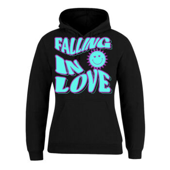 Falling In Love 1990s retro sayings quotes tshirt big and tall large hoodie hood jumper sweatshirt long sleeve  Thumbnail