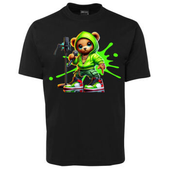 cool funky spaint splash retro teddy bear Thumbnail