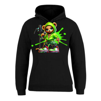 cool funky spaint splash retro teddy bear Thumbnail