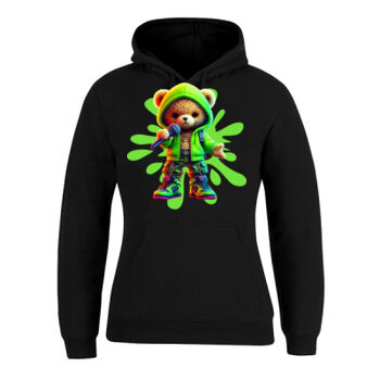 cool funky spaint splash retro teddy bear Thumbnail