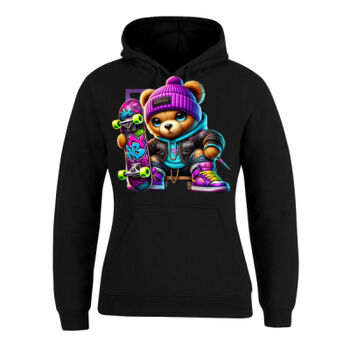 cool funky spaint splash retro teddy bear Thumbnail