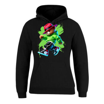 cool funky spaint splash retro teddy bear Thumbnail