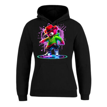 cool funky spaint splash retro teddy bear Thumbnail