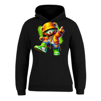 cool funky spaint splash retro teddy bear Thumbnail