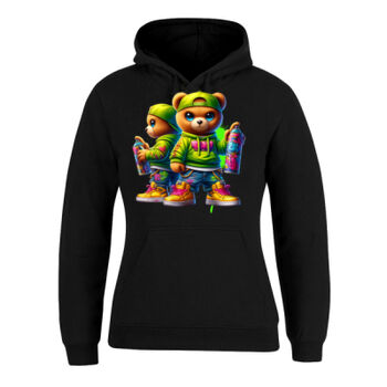 cool funky spaint splash retro teddy bear Thumbnail