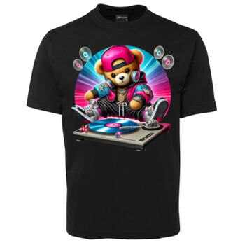 cool funky spaint splash retro teddy bear Thumbnail