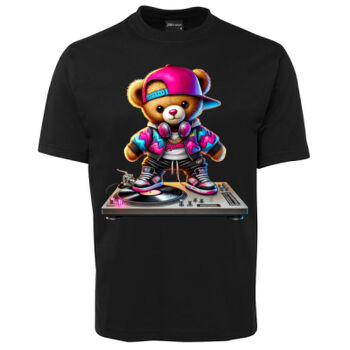 cool funky spaint splash retro teddy bear Thumbnail