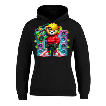 cool funky spaint splash retro teddy bear Thumbnail