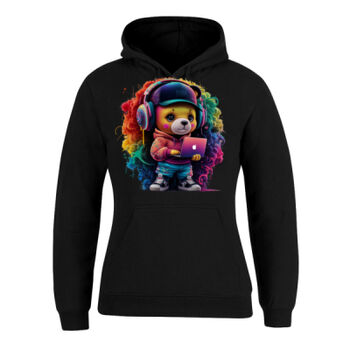 cool funky spaint splash retro teddy bear Thumbnail