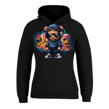 cool funky spaint splash retro teddy bear Thumbnail