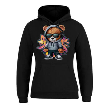 cool funky spaint splash retro teddy bear Thumbnail