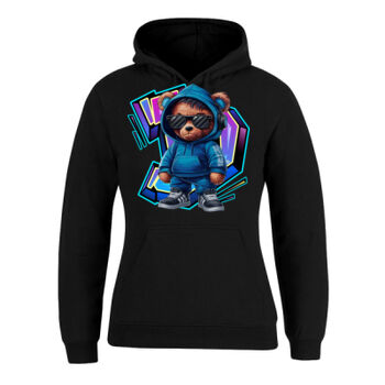 cool funky spaint splash retro teddy bear Thumbnail