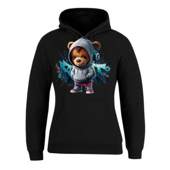 cool funky spaint splash retro teddy bear Thumbnail