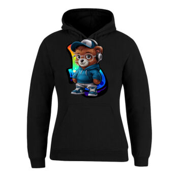 cool funky spaint splash retro teddy bear Thumbnail
