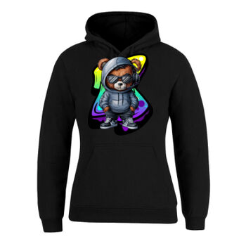 cool funky spaint splash retro teddy bear Thumbnail