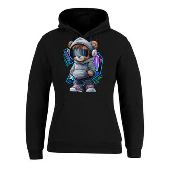 cool funky spaint splash retro teddy bear Thumbnail