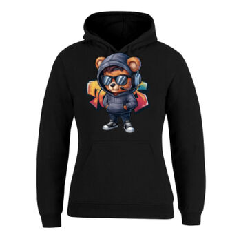 cool funky spaint splash retro teddy bear Thumbnail