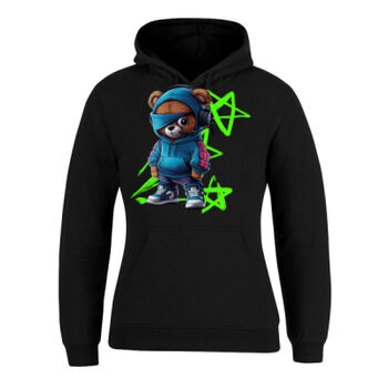 cool funky spaint splash retro teddy bear Thumbnail