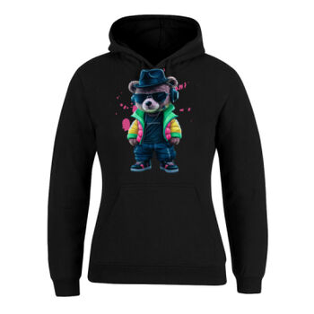 cool funky spaint splash retro teddy bear Thumbnail