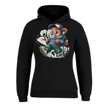 cool funky spaint splash retro teddy bear Thumbnail