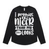 Wo's Maple Curve L/S Tee Thumbnail